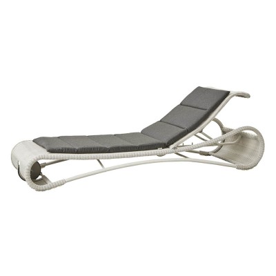 Chaise longue Escape blanc & noir - Cane line