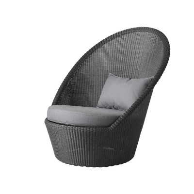 Chaise longue Kingston noir - Cane line