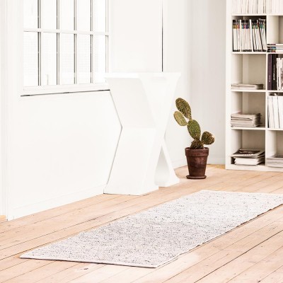 Tapis Leather gris - Rug Solid