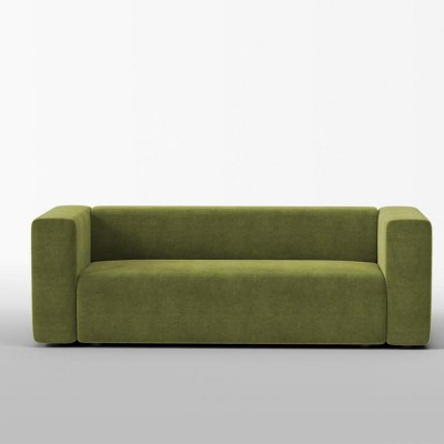 Canapé 3 places Agar velours gratté Moss - Panac