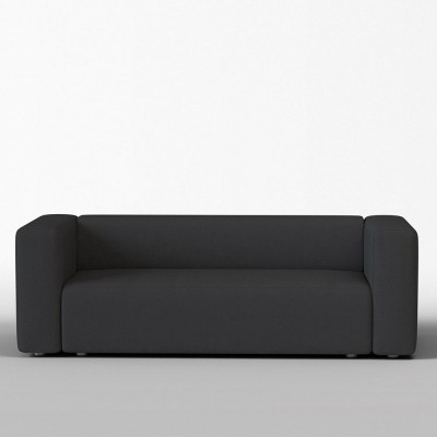 Canapé 3 places Agar laine feutrée Middengrijs - Panac