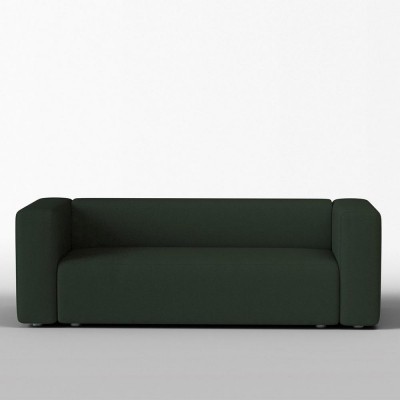 Canapé 3 places Agar laine feutrée olive - Panac