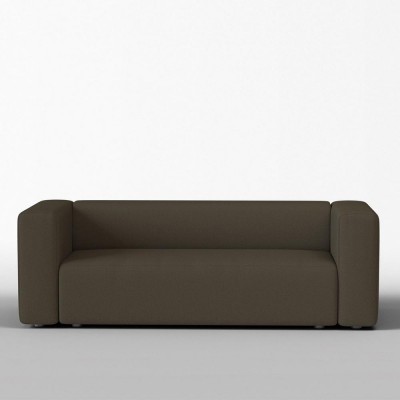 Canapé 3 places Agar laine feutrée Shitake - Panac