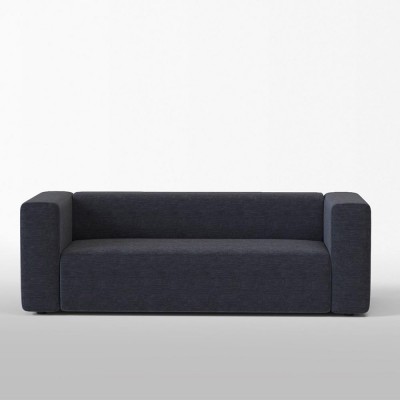 Canapé 3 places Agar tissu chenillé Onyx - Panac