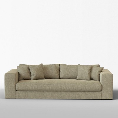 Canapé 3 places Bellechasse coton vintage beige - Panac