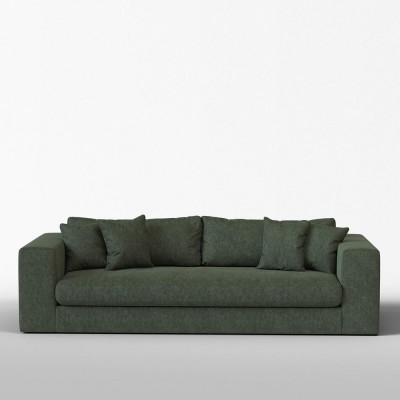 Canapé 3 places Bellechasse coton vintage Hunter - Panac