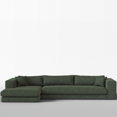 Canapé corner Bellechasse coton vintage Hunter XL - Panac