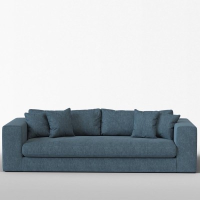 Canapé 4 places Bellechasse coton vintage Navy - Panac