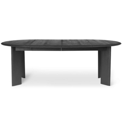 Table extensible double Bevel noir Ø117cm - Ferm Living