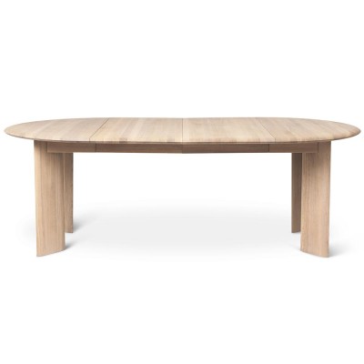 Table extensible double Bevel naturel Ø117cm - Ferm Living