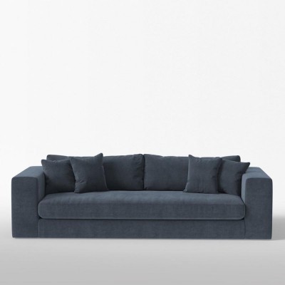 Canapé 3 places Bellechasse velours brut Denim - Panac