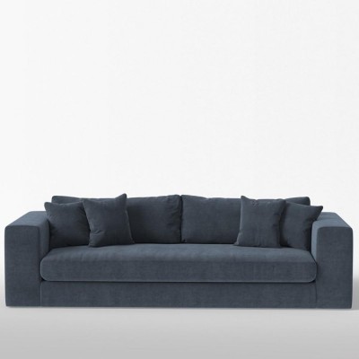 Canapé 4 places Bellechasse velours brut Denim - Panac