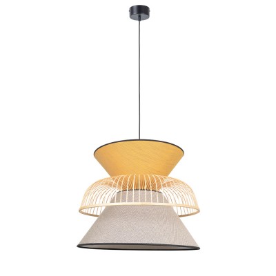 Suspension Mekko gris & jaune M - Market Set