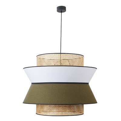 Suspension Singapour Xxl kaki & blanc - Market Set