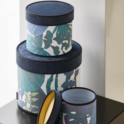 Set de 3 boîtes Oasis bleu nuit - Market Set