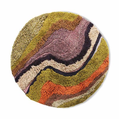 Tapis rond tufté gradient - HKliving