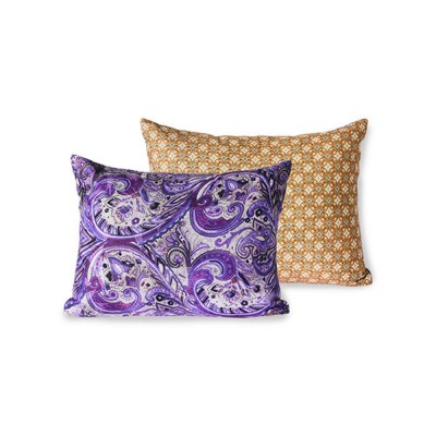Coussin imprimé Doris violet - HKliving