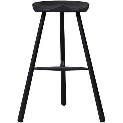 Tabouret Shoemaker en chêne et noir n°78 - Form and Refine