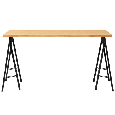 Table Linear en chêne et noir 125x68 - Form and Refine