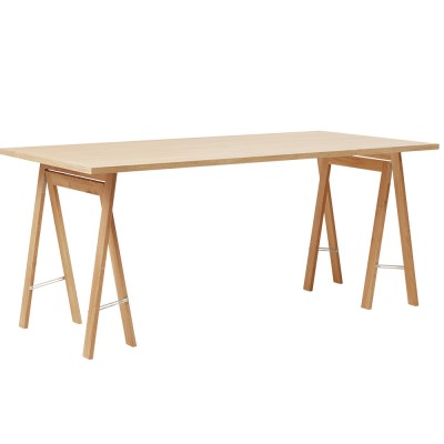 Table Linear en chêne blanc 125x88 - Form and Refine