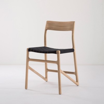 Chaise Fawn chêne & noir - Gazzda
