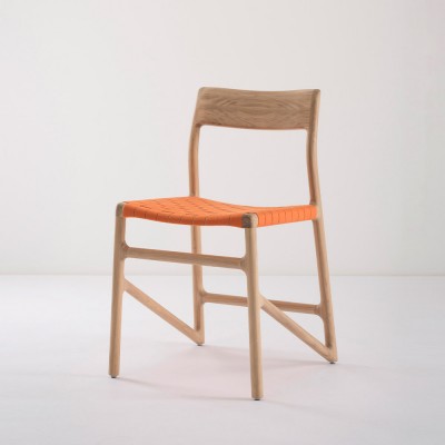 Chaise Fawn chêne & orange - Gazzda