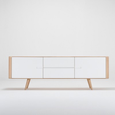 Buffet 180 Ena chêne & blanc - Gazzda