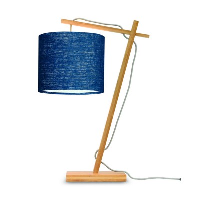 Lampe à poser Andes naturel & bleu foncé - Good & Mojo