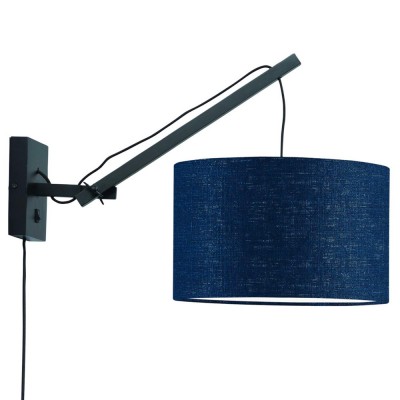 Lampe murale Andes noir & bleu marine S - Good & Mojo