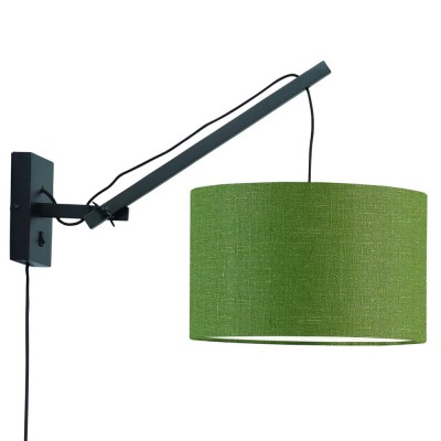 Lampe murale Andes noir & vert forêt S - Good & Mojo