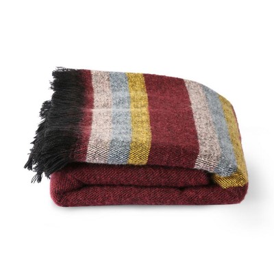 Plaid Doris doux bordeaux - HKliving