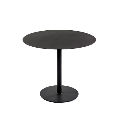 Table de bar ronde acier noir - Serax