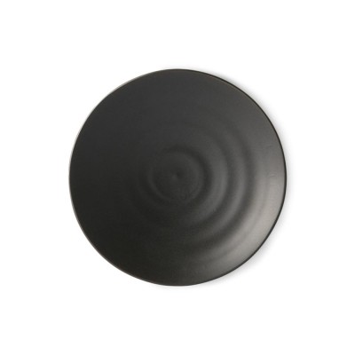 Assiette à dessert japonaise Kyoto ceramics noir mat - HKliving