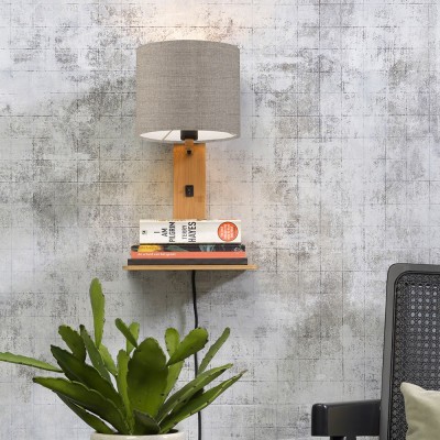 Applique murale étagère Andes naturel & lin foncé - Good & Mojo