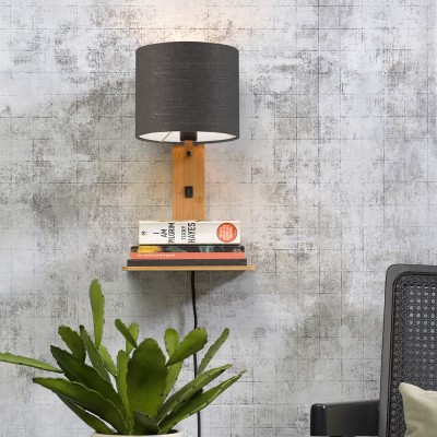 Applique murale étagère Andes naturel & gris foncé - Good & Mojo