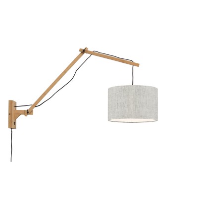 Lampe murale Andes naturel & lin clair L - Good & Mojo