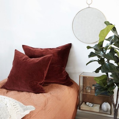 Coussin Velv henné - House Doctor