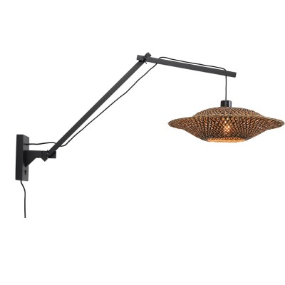 Lampe murale Bali noir L - Good & Mojo