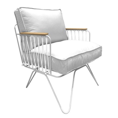 Fauteuil Croisette Outdoor blanc - Honoré