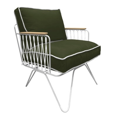 Fauteuil Croisette Outdoor kaki - Honoré