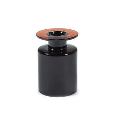 Vase Wind & Fire noir & marron foncé H27 cm - Serax