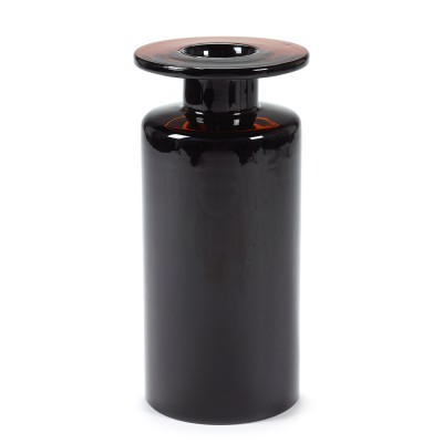 Vase Wind & Fire noir & marron foncé H40 cm - Serax
