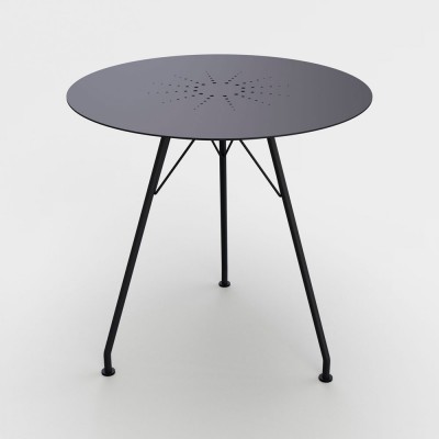 Table Circum aluminium noir Ø74 cm - Houe