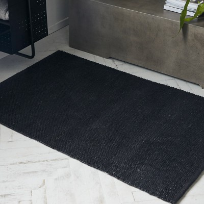 Tapis Hempi noir 130x85 cm - House Doctor