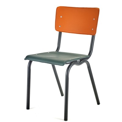 Chaise Vinyle orange et vert - Serax