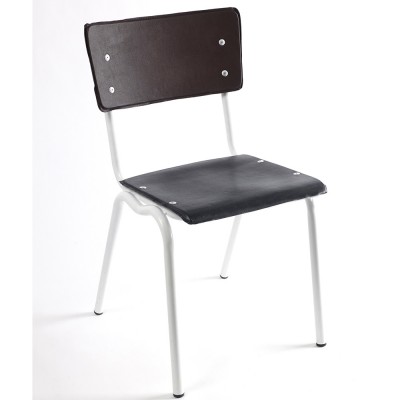 Chaise Vinyle marron et noir - Serax