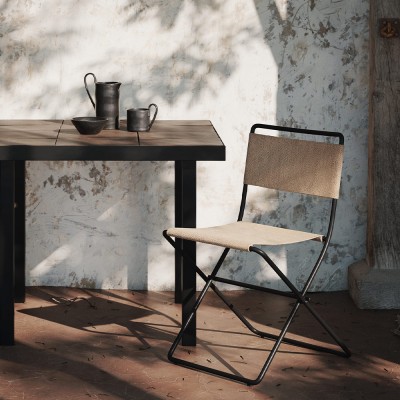 Chaise Desert Noir et Sable - Ferm Living