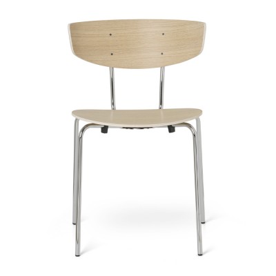 Chaise de salle à manger Herman chêne & chrome - Ferm Living