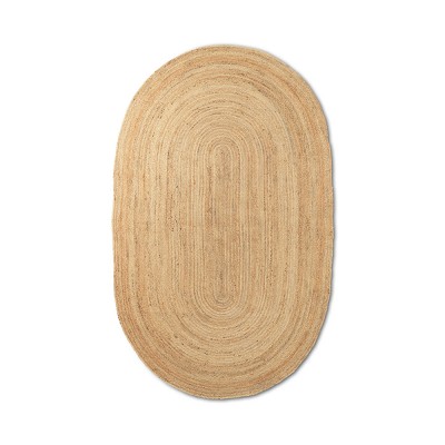 Tapis de jute Eternal ovale naturel S - Ferm Living