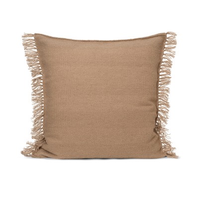 Coussin à franges Kelim sable L - Ferm Living